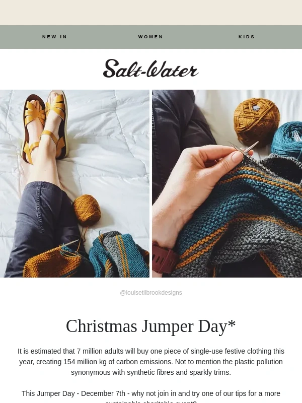 SaltWater Sandals - ?Christmas Jumper Day