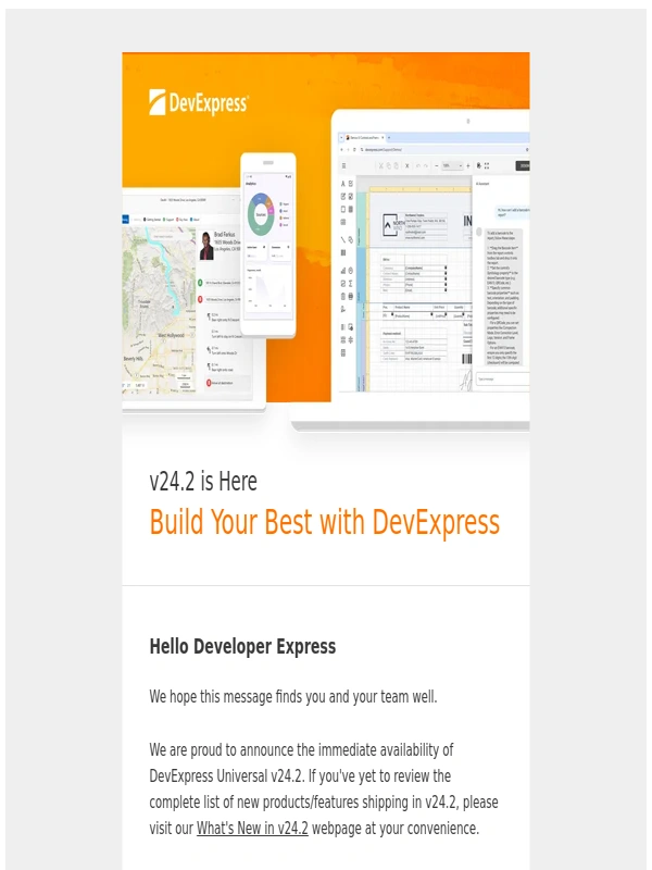 DevExpress - DevExpress News: v24.2 is Now Shipping