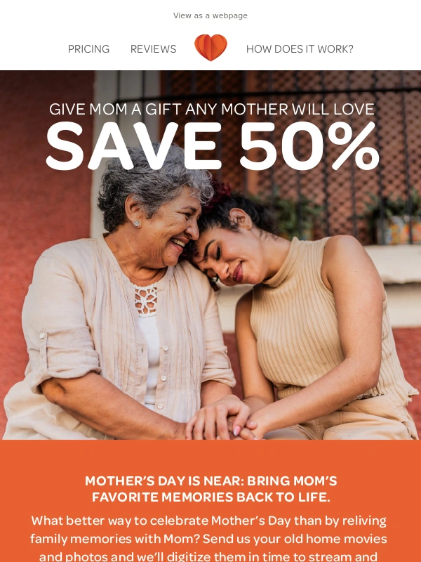iMemories - The Ultimate Mother's Day Gift - Save 50%