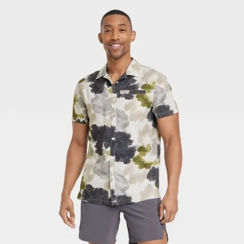 All In Motion Mens Shirt Jacket Quick Dry UPF 50+