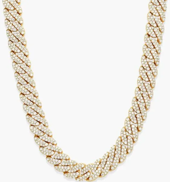 JAXXON 10mm Iced Out Cuban Link Gold Chain