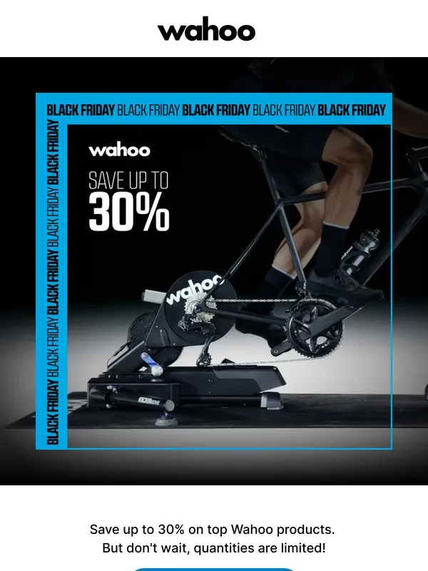 Wahoo Fitness - Black Friday Deals are here! Save up to 30%