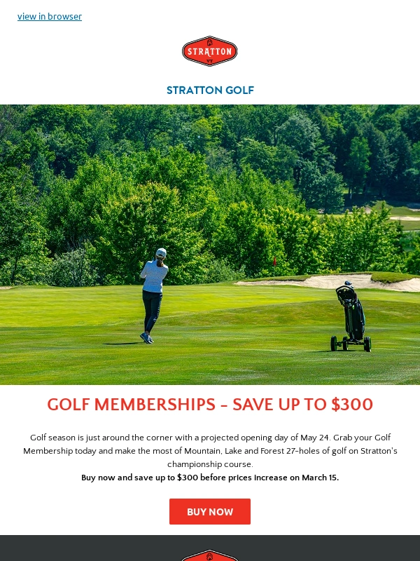 Stratton - Get Your Golf Game On! Memberships Available Now