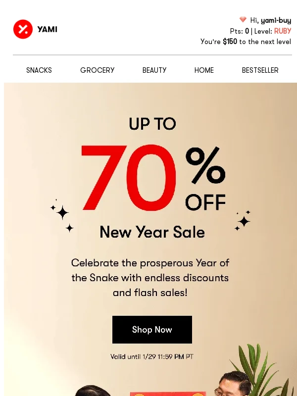Yami - ? Flash Sale Alert! Up to 70% Off Sitewide