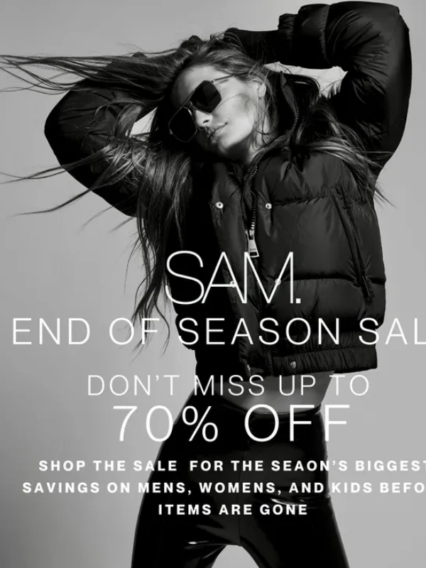 SAM - End Of Season SALE