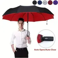 Extra Large Automatic Folding Travel Umbrella with UV Protection