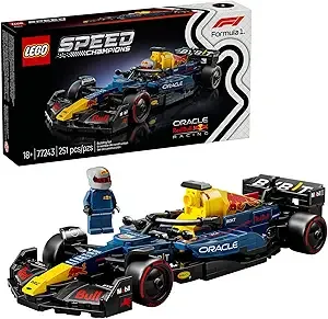 LEGO Speed Champions Oracle Red Bull Racing RB20 F1 Race Car Model Kits - Building Set for Adults, Ages 18+ with Realistic Features - Red Bull F1 DIY Crafts for Display - Gift Idea for F1 Fans - 77243