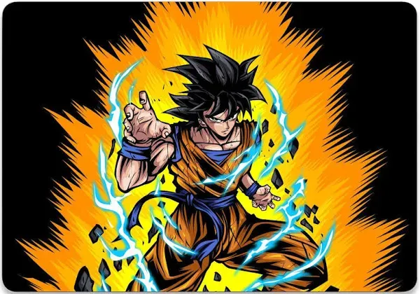 Macbook Pro 13" Designer Series Skins Ultra Saiyan / Gloss / Top + Middle + Bottom