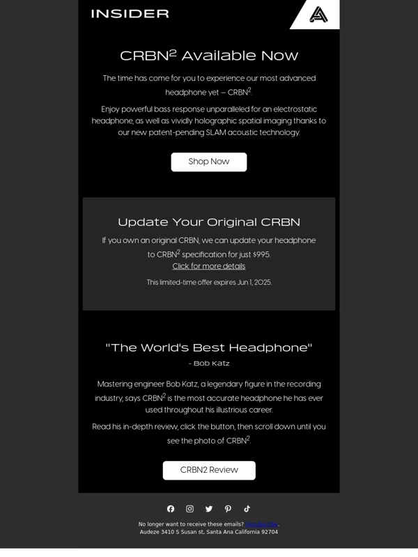 Audeze - ? CRBN2 is Shipping Now! Get Our Most Advanced Headphone Yet
