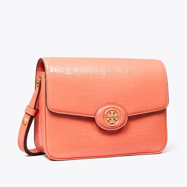Robinson Crosshatched Convertible Shoulder Bag Tory Burch