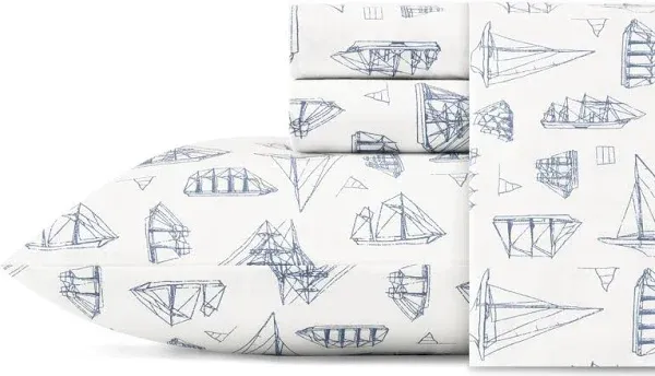 Nautica Solid Cotton Sheet Set