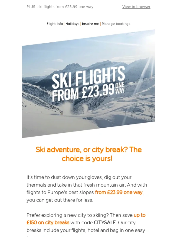 easyJet - Up to £150 off city breaks! ✈️
