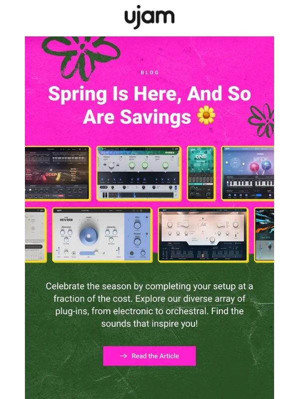 UJAM - ? Spring Is Here,And So Are Savings ?