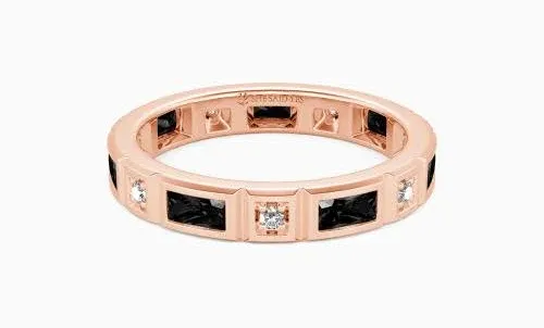 My Last Belief" Channel Set Men's Wedding Ring