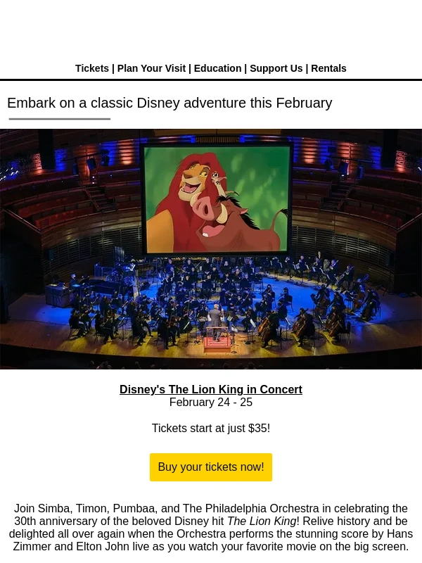 Kimmel Center - ? Secure your seats for The Lion King now ?