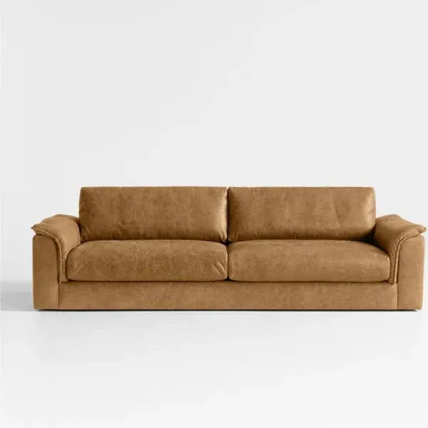 Crate & Barrel Wythe 102 Leather Sofa