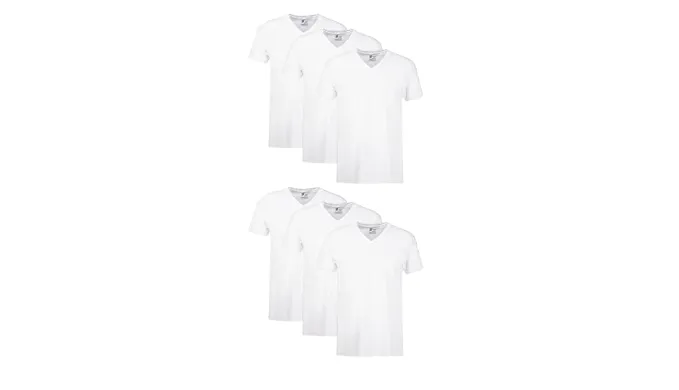 Hanes Mens Cotton, Moisture-wicking V-neck Tee Undershirts, Multiple Packs And Colors