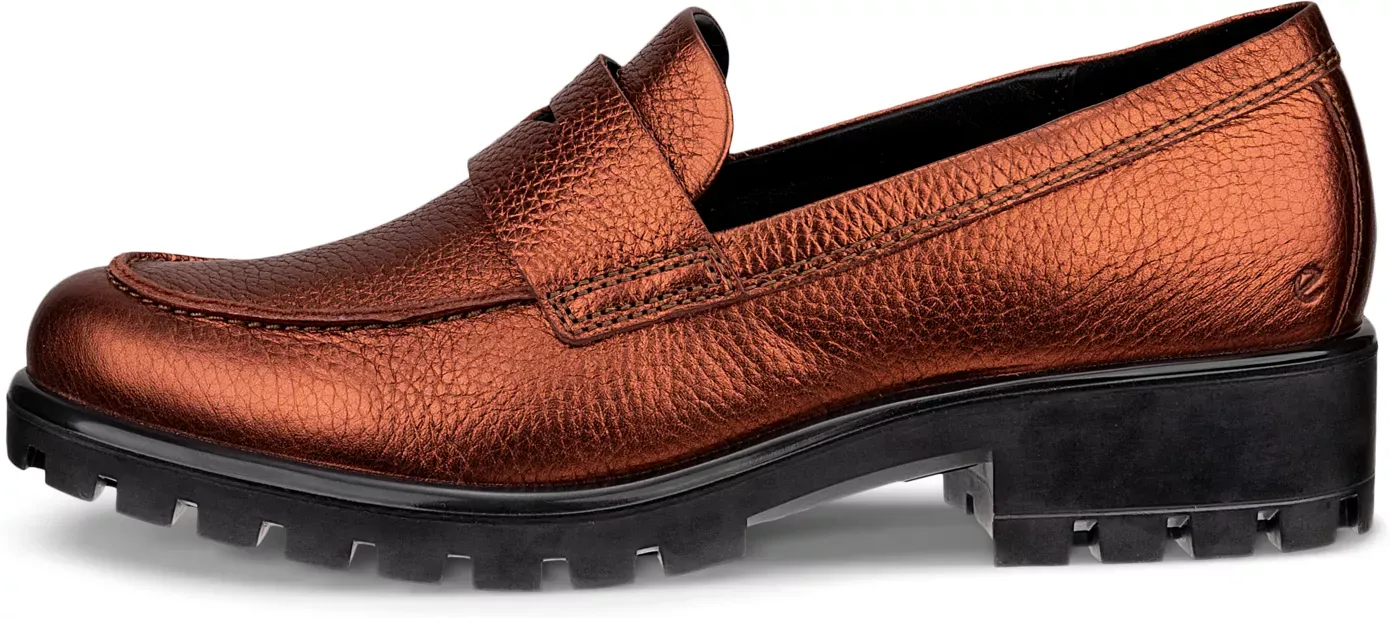 ECCO Modtray - Women's Leather Loafer - Brown