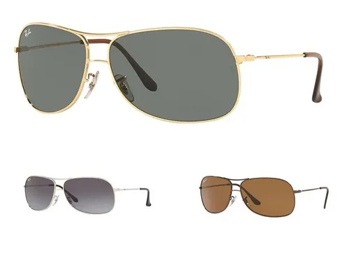 Ray-Ban Mens 64mm Aviator RB3267 – Multi Color Option
