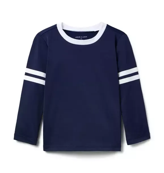 Recycled Stripe Rash Guard