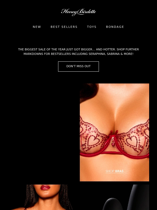 Honey Birdette - FURTHER MARKDOWNS!