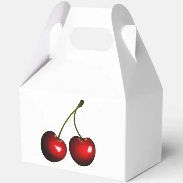 Fresh Red Sweet Cherries 10 Favor boxes