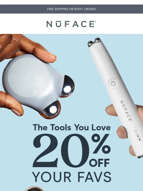 NuFACE - 20 Years for us,20% Off for You ?
