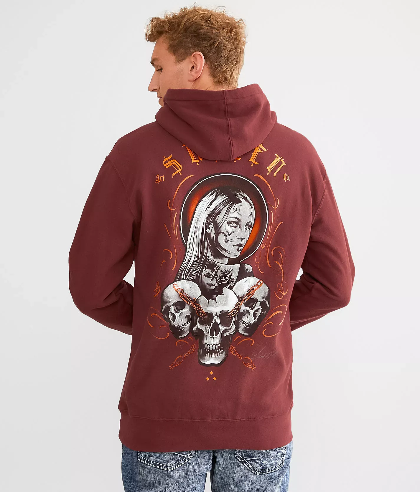 Sullen Cody Clown Hooded Sweatshirt  - male - Size: Medium