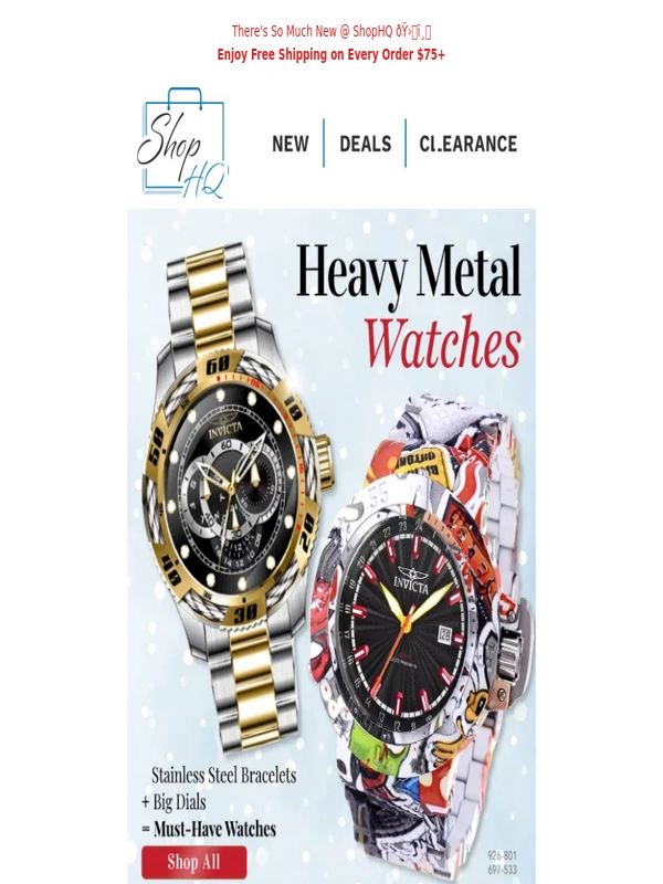 ShopHQ - Style Meets Substance in Heavy Metal Watches