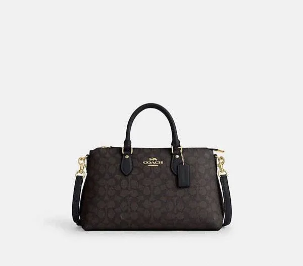 Coach Women's Georgia Signature Canvas Satchel Bag