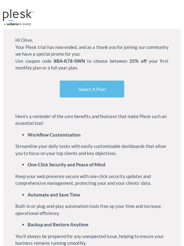 Plesk - Don’t Miss Out – Here’s Why Plesk is the Perfect Fit for You!