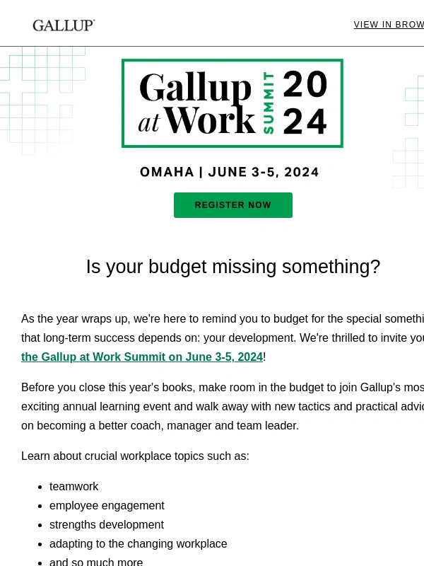 Gallup - Don't close the books on 2023 yet