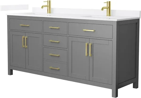 Wyndham Collection Beckett 72-Inch Double Vanity