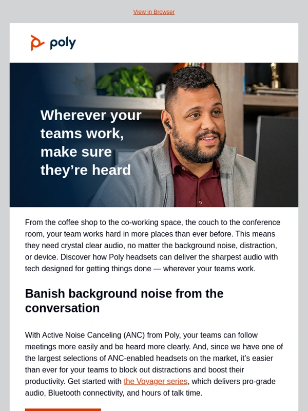 Plantronics - Help your remote and hybrid teams work smarter with Poly headsets