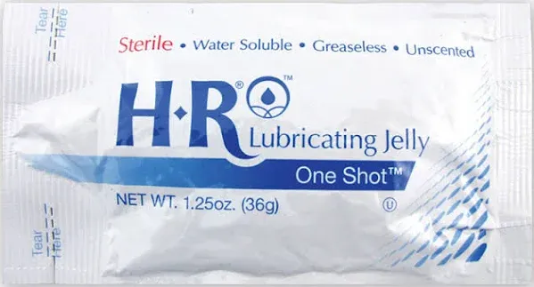 HR One Shot Lubricating Jelly Sterile
