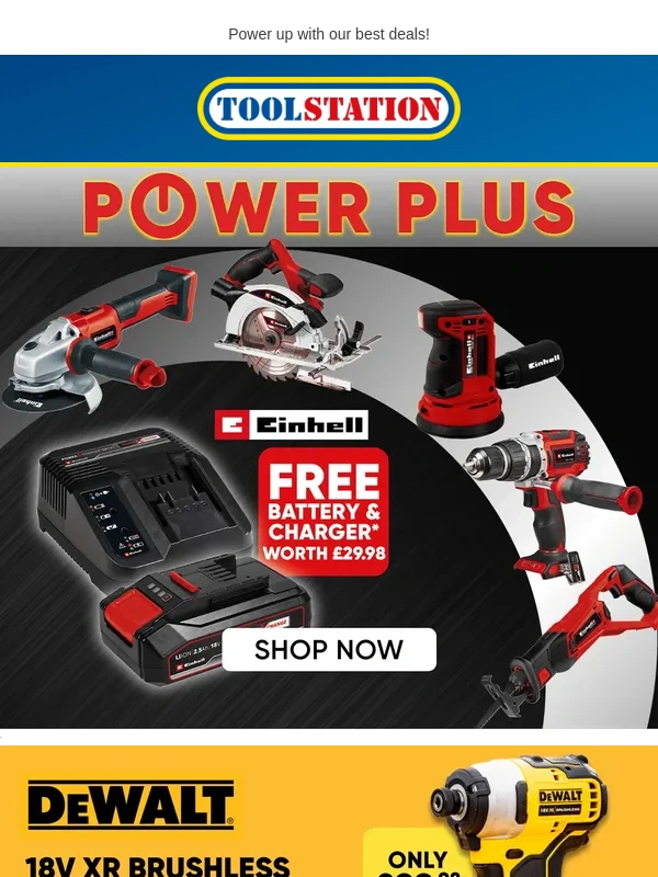 Toolstation - ⌚ Time for new or replacement Power Tools