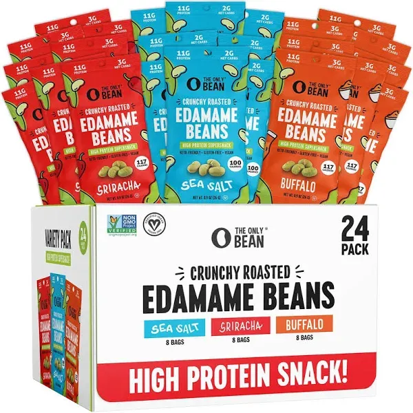 The Only Bean Crunchy Roasted Edamame Beans High Protein