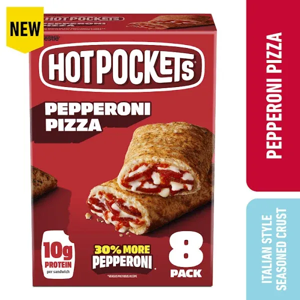 Hot Pockets Pepperoni Pizza Frozen Sandwiches
