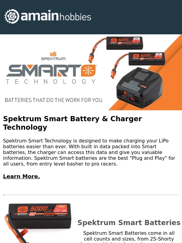 AMain Hobbies - Spektrum RC Smart Tech