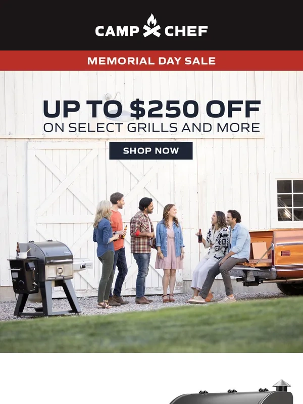 Camp Chef - Memorial Day Sale ends tomorrow!