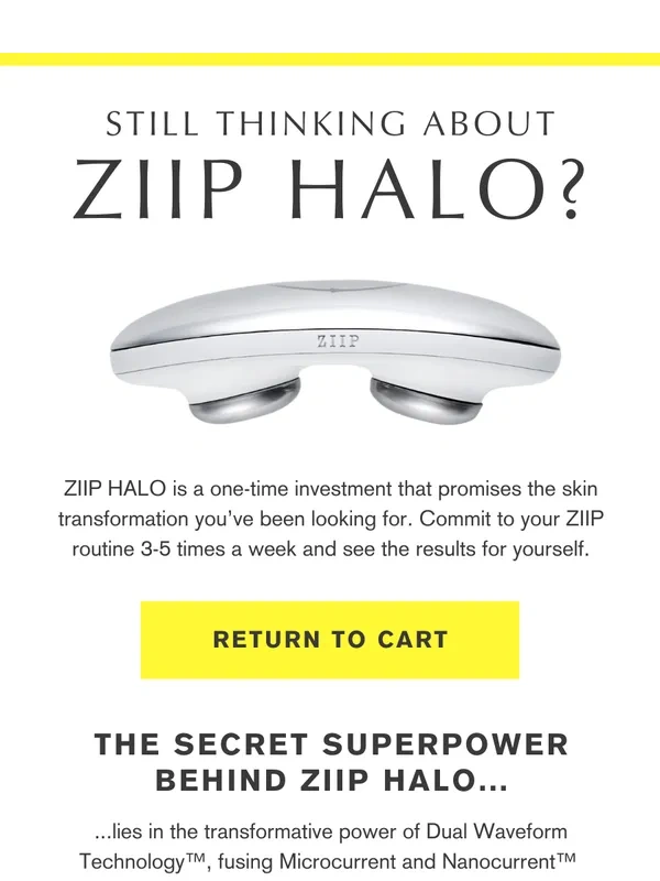 ZIIP BEAUTY - Your cart is waiting