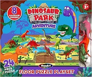 RoseArt - Kids Floor Puzzle Playset - Dinosaur Park Adventure - 24 Piece Jigsaw Puzzle $8.06