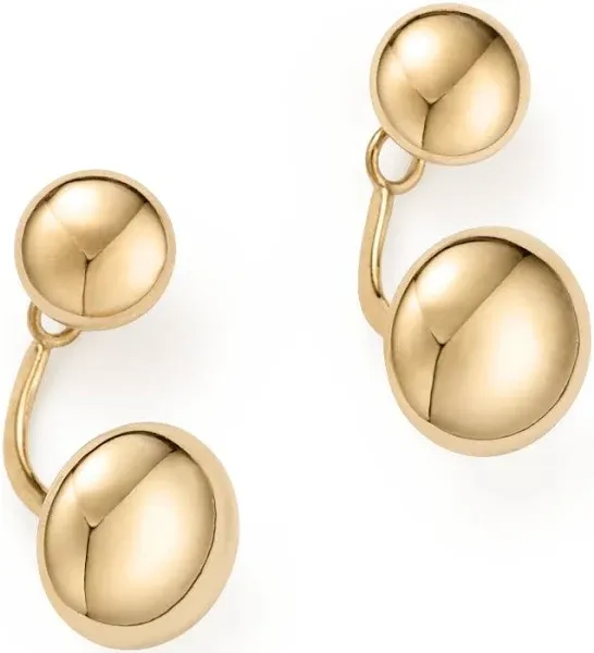 Bloomingdale's 14K Yellow Gold Ball Ear Jackets