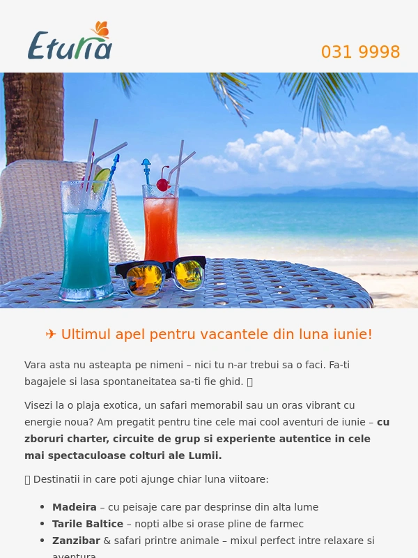 Ro - ? Vacantele Last Minute din iunie te asteapta – ⏳ Ultimele locuri,grabeste-te!