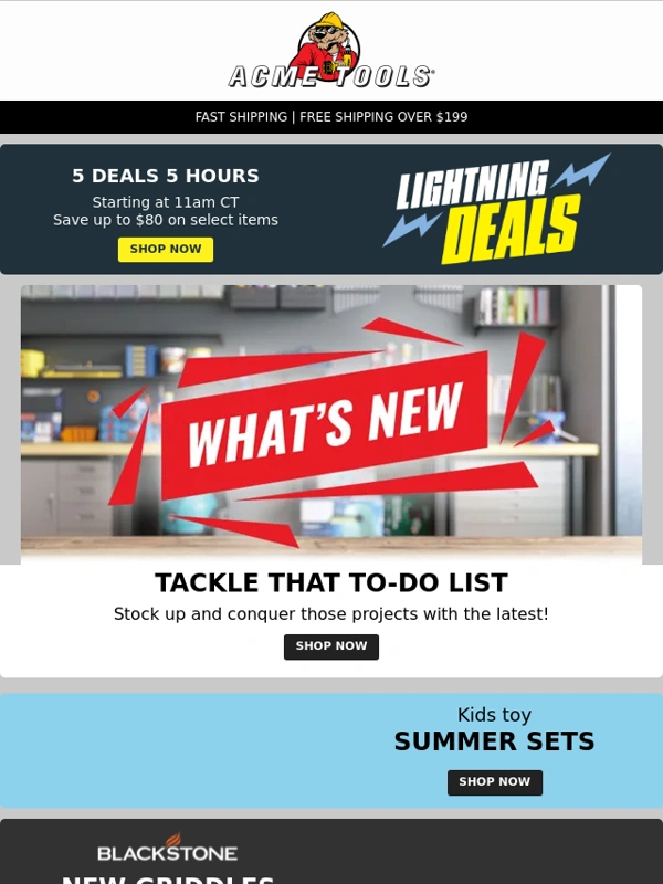 Acme Tools - JUST IN: Fresh new arrivals