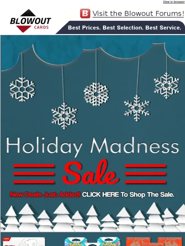 Blowout Cards - Holiday Madness: Pokemon sale ... catch 'em while you can!