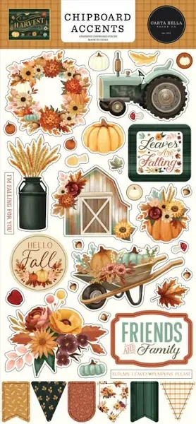 Harvest Chipboard Accents