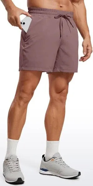 CRZ YOGA Men's 2 in 1 Running Shorts with Liner