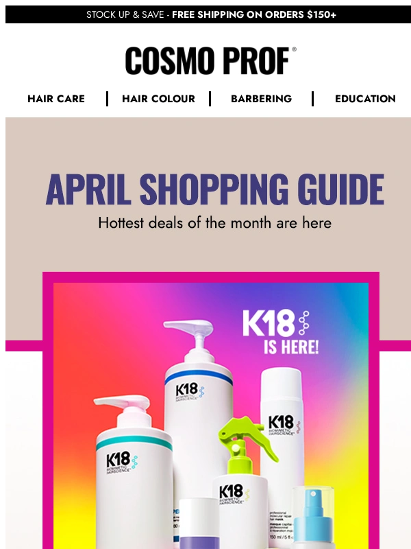Cosmo Prof - Don't Miss Out! April's Hottest Hair Picks From The Shopping Guide! ✨