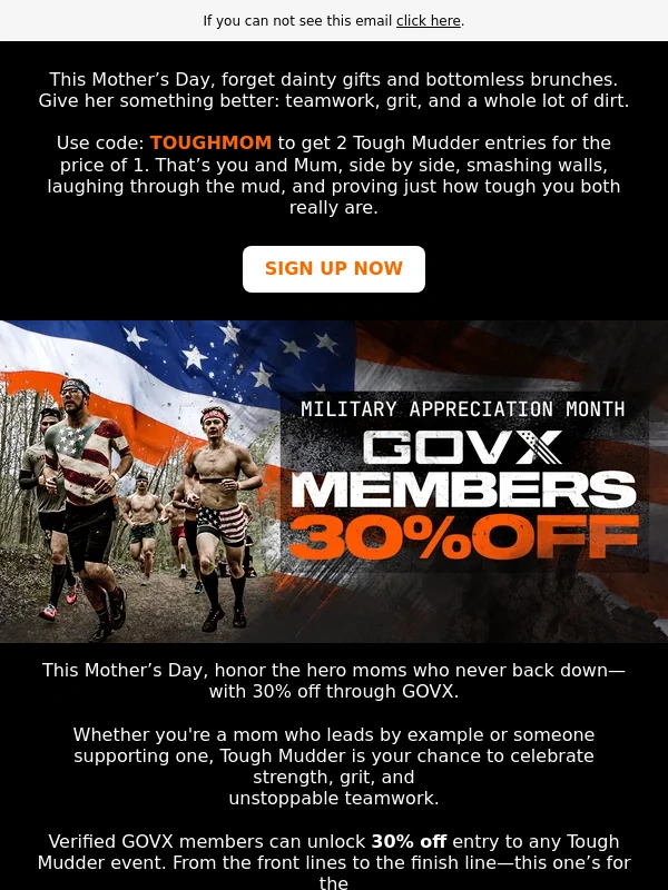 Tough Mudder - Buy One,Get One Free ?